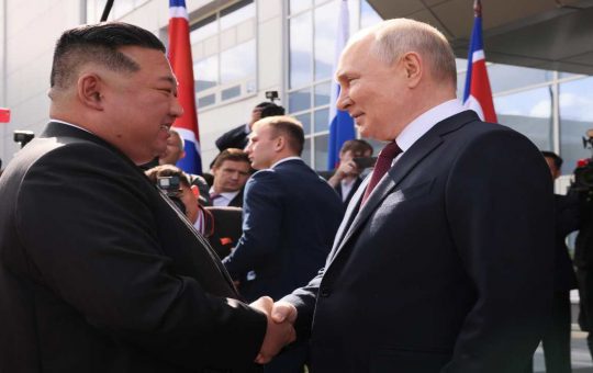 L'incontro tra Kim Jong Un e Vladimir Putin - fonte Ansa Foto - giornalemotori.it