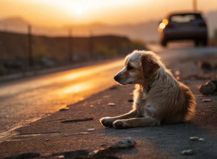 Un cane dopo l'abbandono da parte dei padroni - fonte stock.adobe - giornalemotori.it