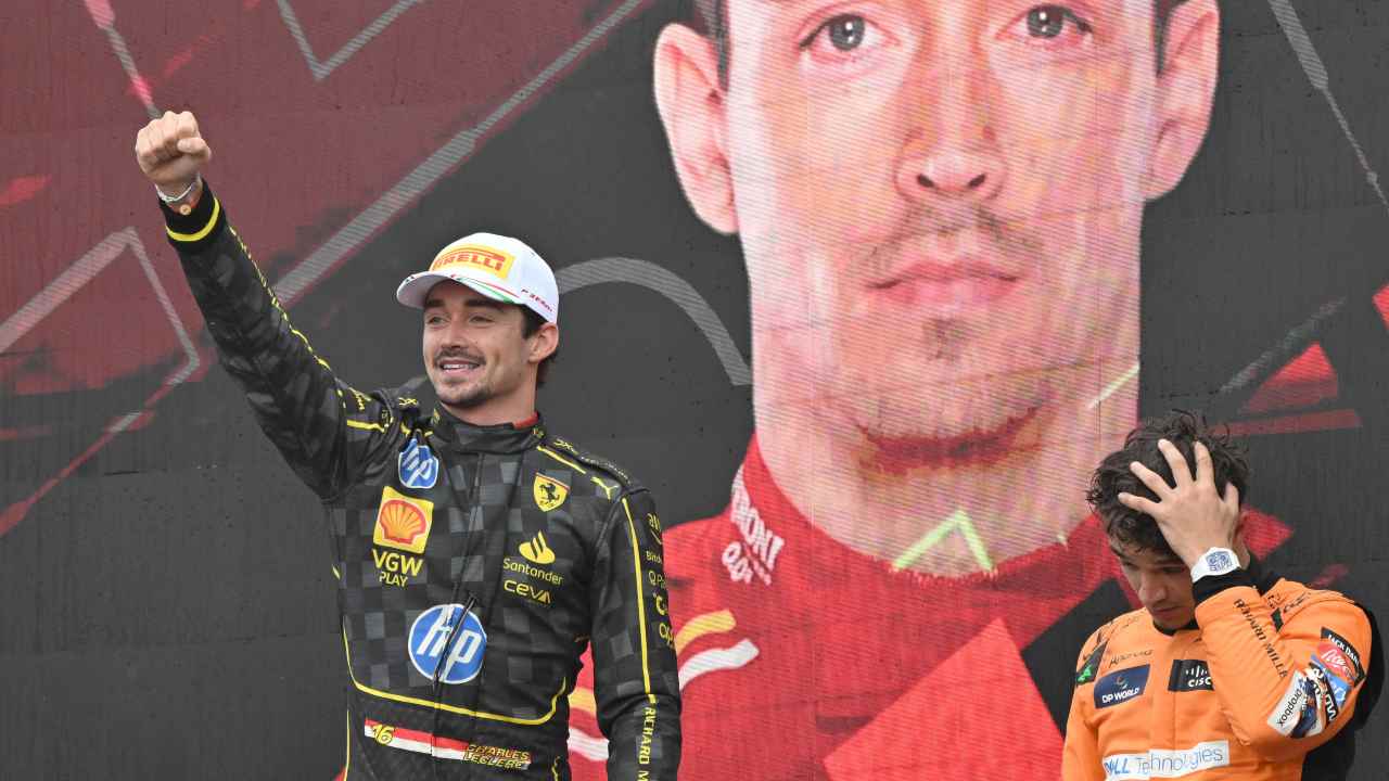 Il trionfo di Charles Leclerc a Monza - fonte Ansa Foto - giornalemotori.it