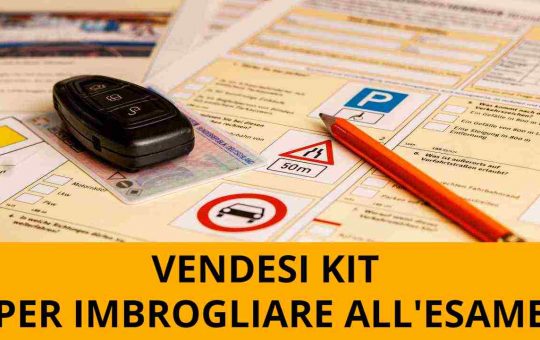 Kit per imbrogliare all'esame - fonte stock.adobe - giornalemotori.it