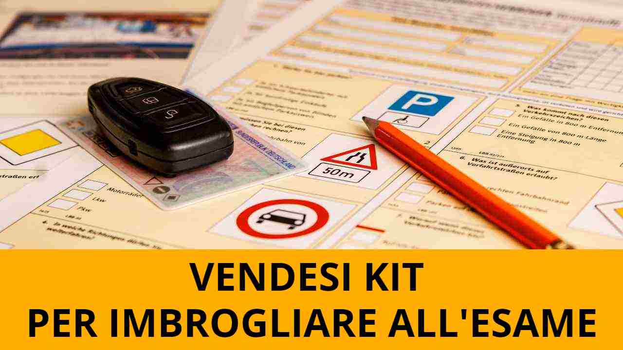 Kit per imbrogliare all'esame - fonte stock.adobe - giornalemotori.it