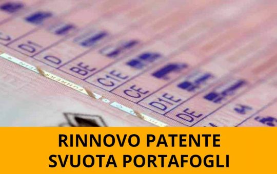 Rinnovo patente svuota portafogli - fonte depositphotos.com - giornalemotori.it