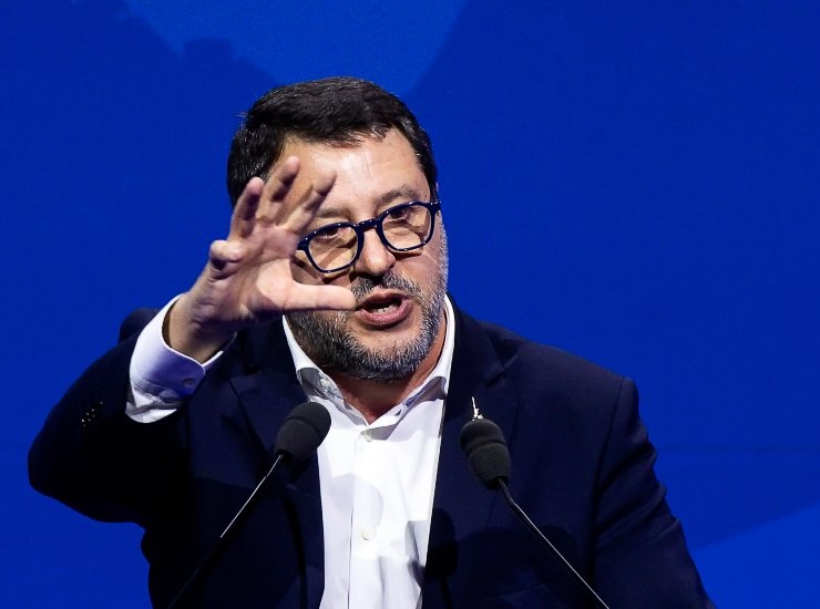 Il ministro dei trasporti Matteo Salvini - fonte Ansa Foto - giornalemotori.it