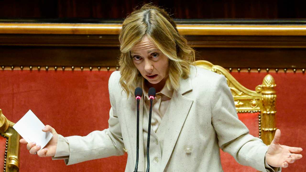 La presidente del consiglio italiano Giorgia Meloni - fonte Ansa Foto - giornalemotori.it