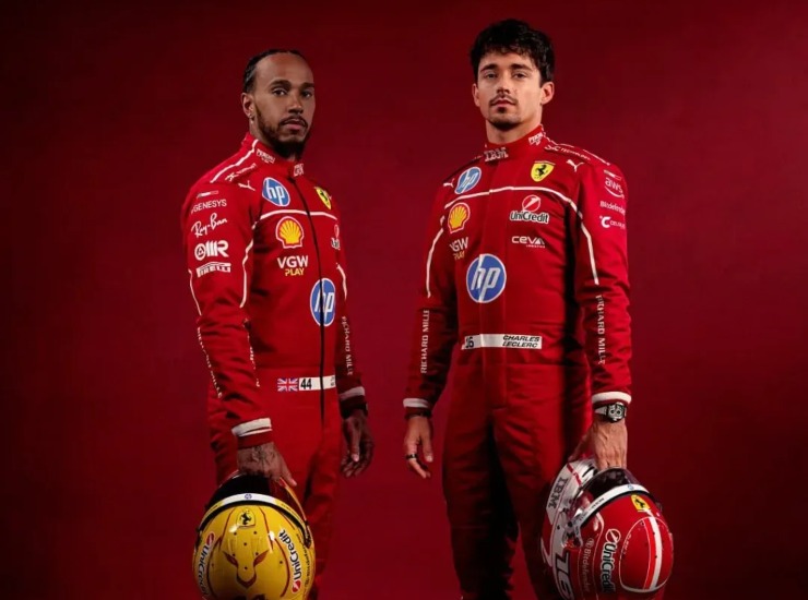 Lewis Hamilton e Charles Leclerc - fonte Instagram - giornalemotori.it